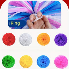 Cheerleaders Hand Flowers Red Ball Sports Aerobics Dance Props