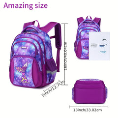 Cartoon Pattern Kids Backpack Lightweight School Bag Boys
