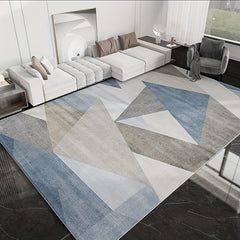 Modern Light Stitching Pattern Crystal Velvet Rug Indoor And Outdoor Mat