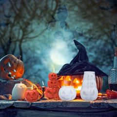 Large Pumpkin Candle Resin Silicone Molds for Halloween Party Home Decor