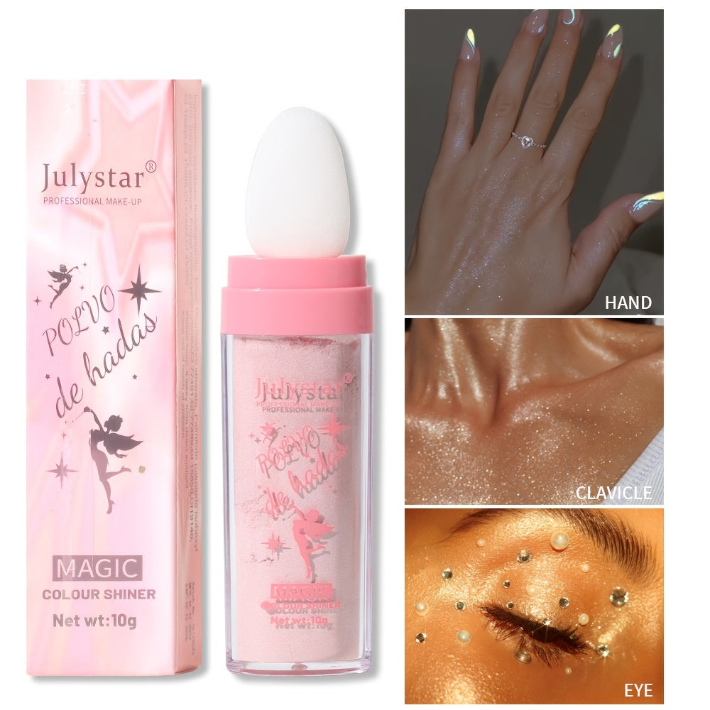 3 Shimmer & Pearly Powder Stick for Body & Hair & Face