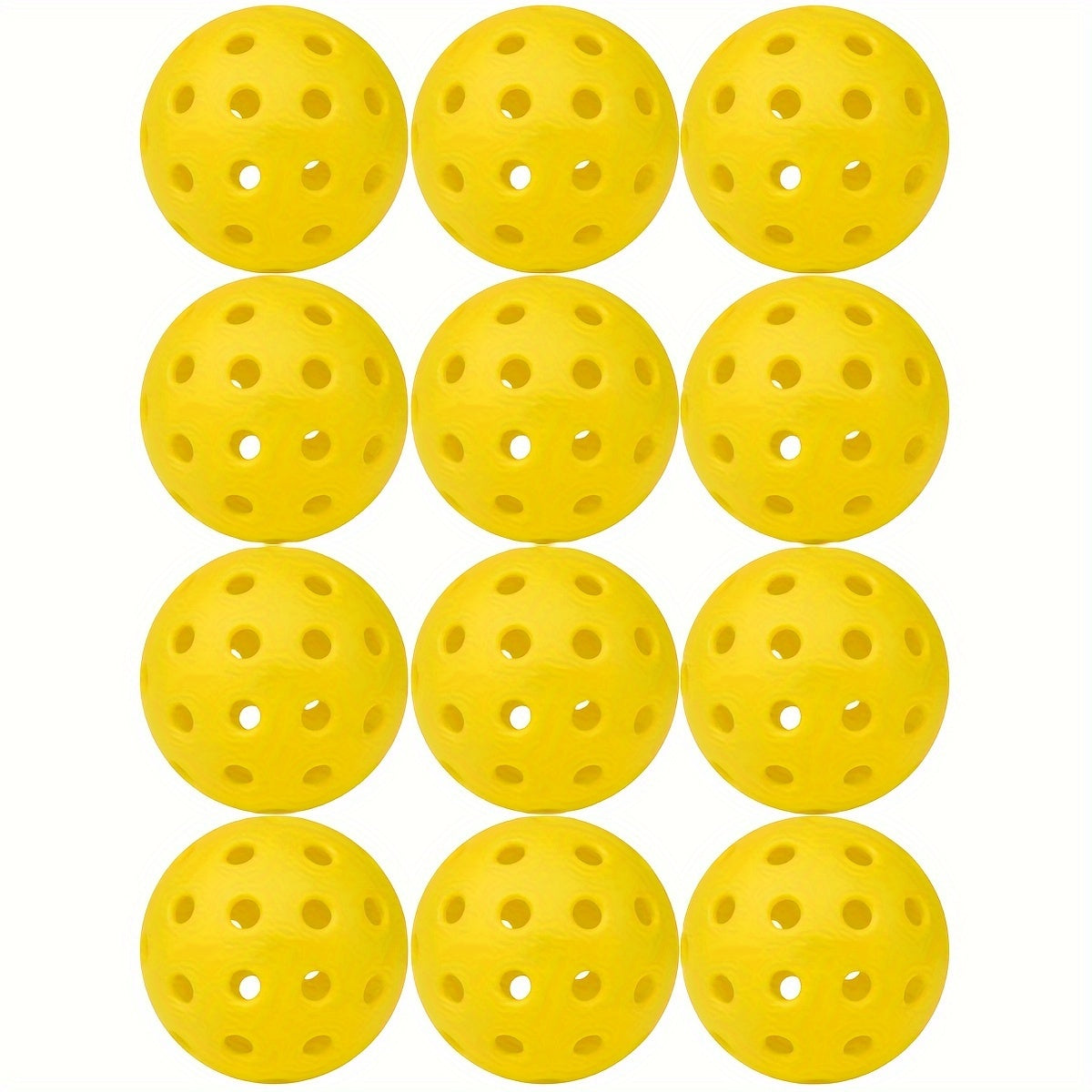 12pcs Pickleball 40 Holes Outdoor Training Approved Pickleball