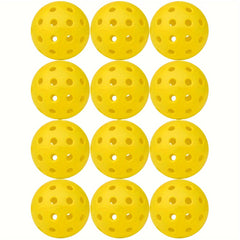 12pcs Pickleball 40 Holes Outdoor Training Approved Pickleball