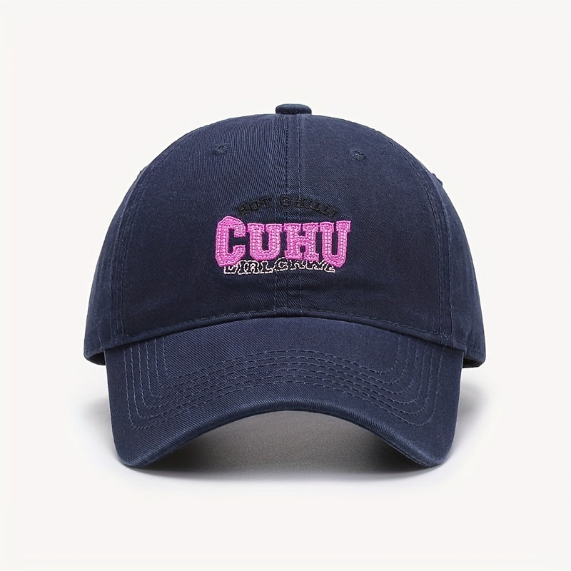 Hot Pink Cuhu Embroidered Baseball Cap