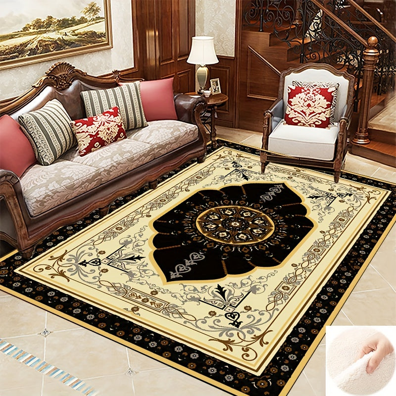 Boho Anti Fatigue Kitchen Rugs Soft Faux Sheepskin Mat