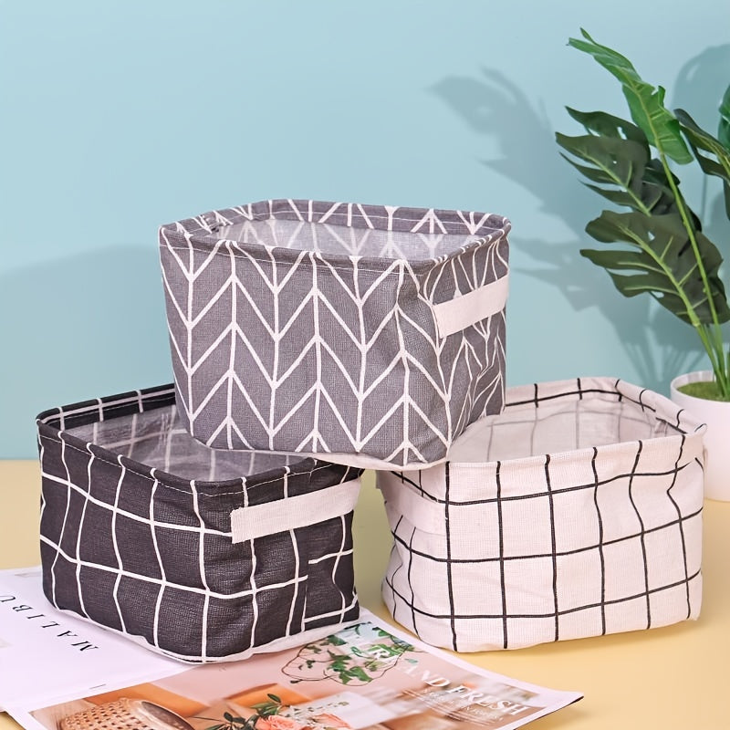 Foldable Desktop Storage Box Stationery Cosmetics Storage