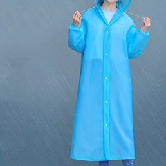 Hooded Rain Poncho for Adults Waterproof for Outdoor Activities