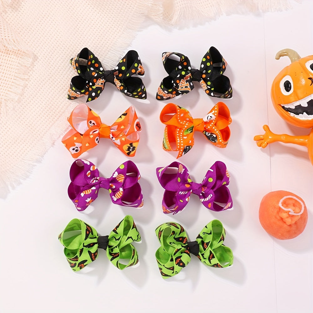 8pcs Cartoon Hair Clip Sets for Baby Girls