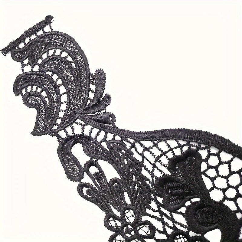 Water Soluble Lace Embroidery Polyester Silk Hollow Corsage Collar Sewing