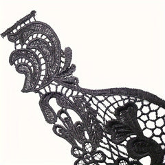 Water Soluble Lace Embroidery Polyester Silk Hollow Corsage Collar Sewing