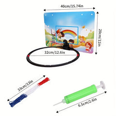 Indoor Wall Mounted Punch Basketball Rack Foldable Basketball Frame