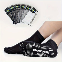 Anti slip Yoga Socks With Gripper Five Toe Socks for Men