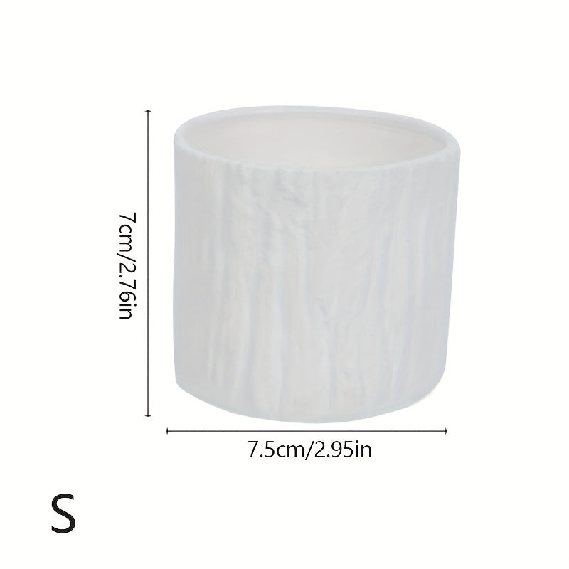 Creative Resin Flowerpot Container - Minimalist Design