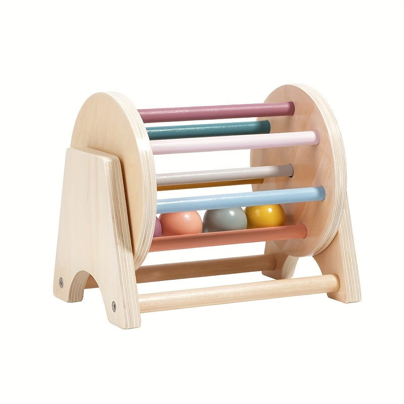 Wooden Rolling Drums Puzzle Spherical Music Toy
