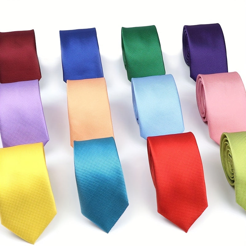 Solid Color Formal Necktie For Men - Party Tie