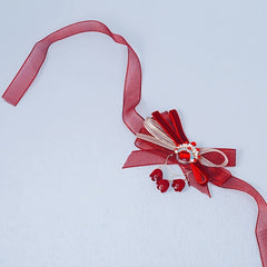 Red Flower Bridal Bracelet Wedding Prom Decoration
