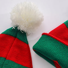 Knitted Christmas Hats With Pom - Adult Santa Hat