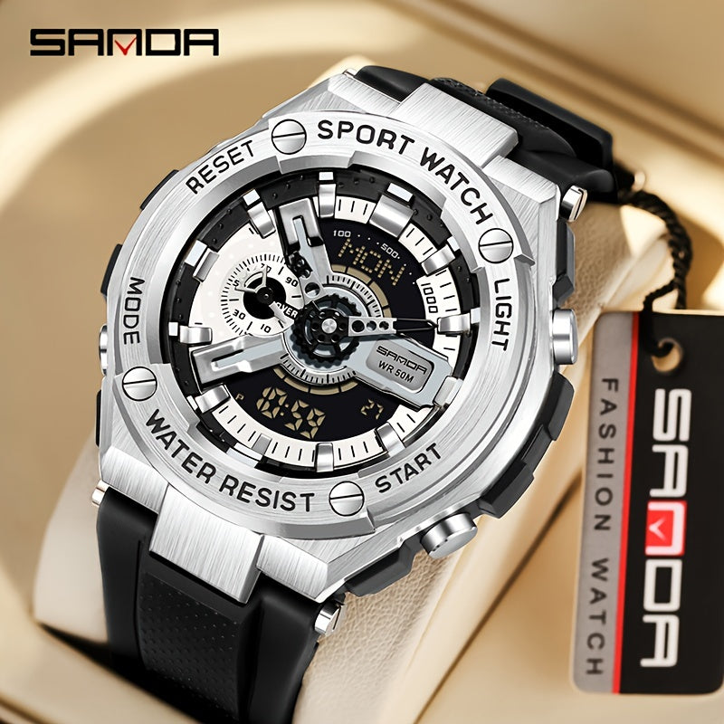 Sanda Boy's Dual Display Sports Watch Gift