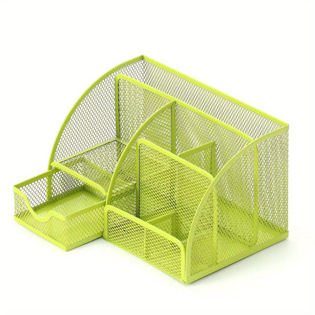 Mesh Pencil Desk Organizer with 6 Compartments