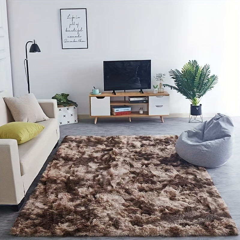 Soft Fluffy Tie Dyed Area Rug Non Slip Carpet Washable 62.99x90.55