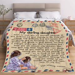 Flannel Blanket Mother's Blessing Gift Soft Warm Bed Sofa Use
