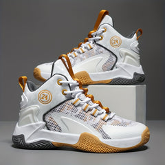 Boys' High Top Basketball Shoes for Outdoor Activities