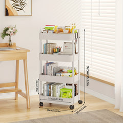 Sofa Storage Rack with Armrests & Wheels