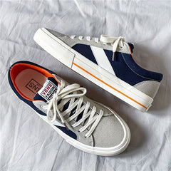Men's Classic Lace Up Canvas Shoes Casual Outdoor Walking Shoes