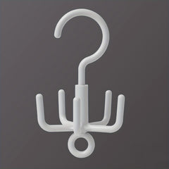 Rotatable Plastic Hanger Hook with 4 Claws