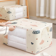 Cartoon Pattern Large Capacity Organizer Zipper Dustproof Container
