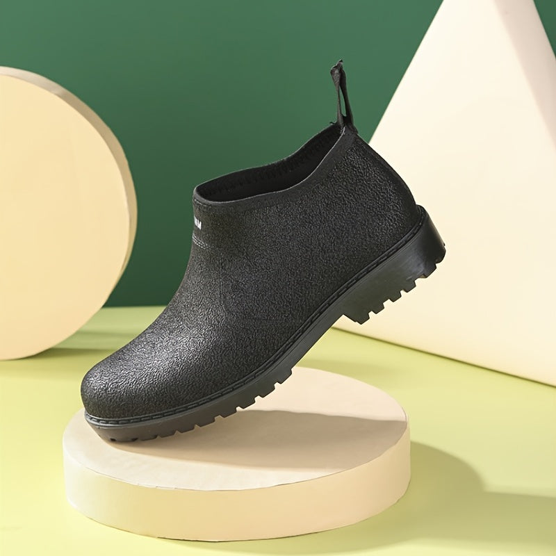 Men's Waterproof Slip On Rain Shoes - Outdoor Working Fishing