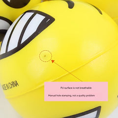 12pcs Smiling Expression Pressure Ball PU Foam Puzzle Toy
