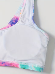 Tie Dye Bikini Set High Waist Swimsuit