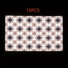 10pcs Printed Pattern Floor Tiles & Building Blocks ABS Resin DIY Home Decor Toy