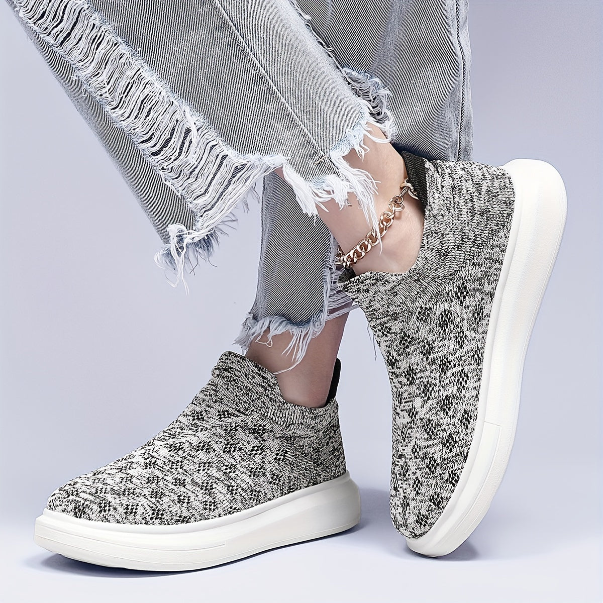 Women's Lightweight Print Sports Outdoor Shoes Comfortable Anti Slip