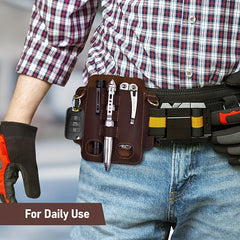 Leather Tool Case Pouch for Outdoor Camping