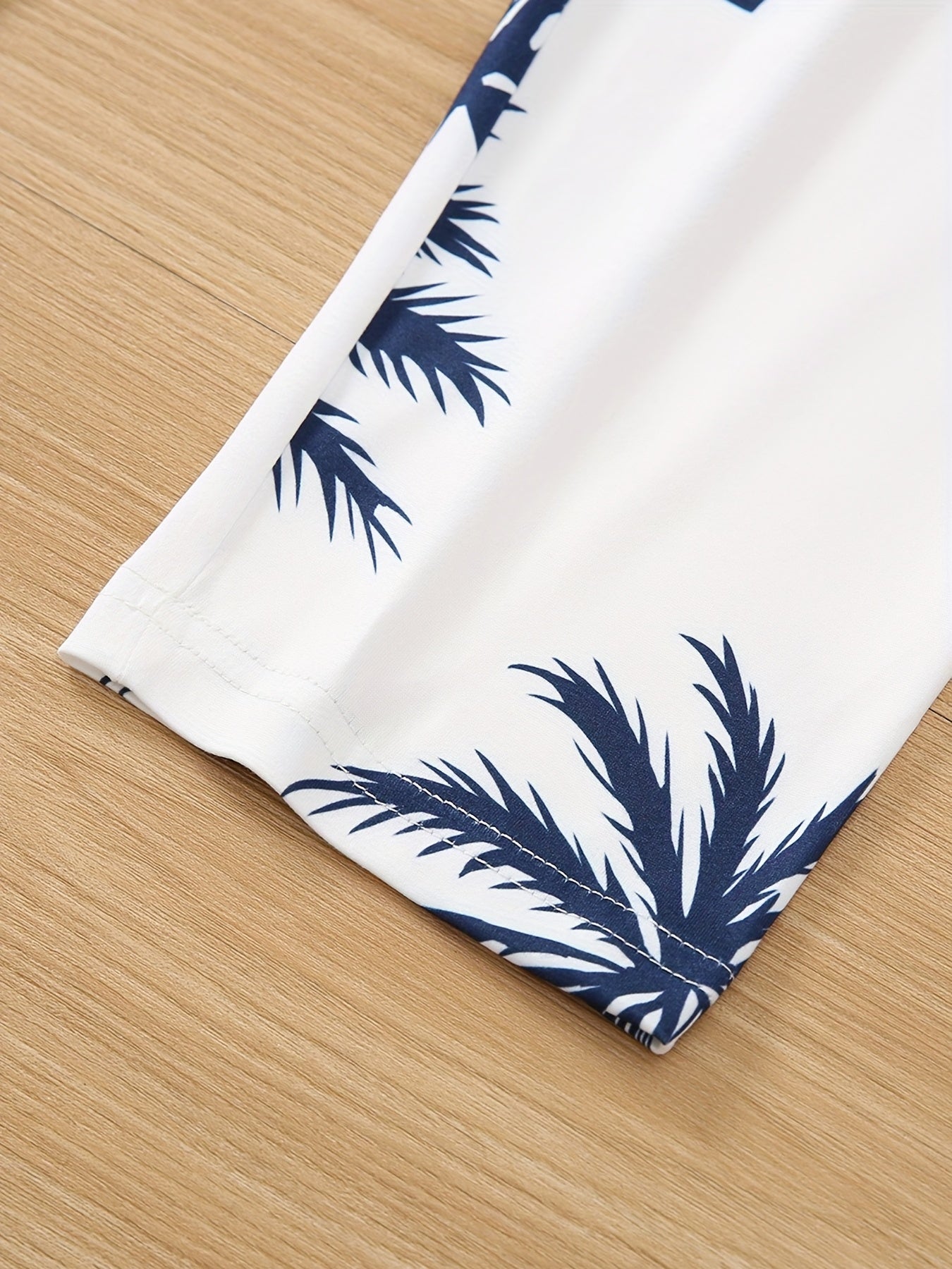 Plant Print Capris Leggings for Women