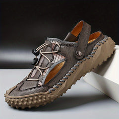 Men's Stitch Non Slip Sandals Wear resistant Comfy Beach Shoes Summer