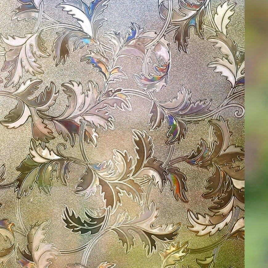 Privacy Window Film Flower Pattern Window Sticker