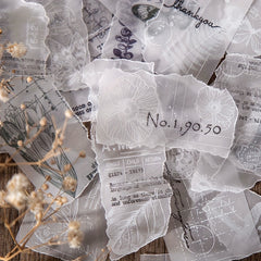 30pcs Paper Card Plants Flowers Washi DIY Decorative Non Adhesive Collage Backgr