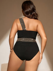 One Shoulder Tummy Control Swimsuit