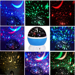 USB Star and Moon Projector for Bedroom and Living Room