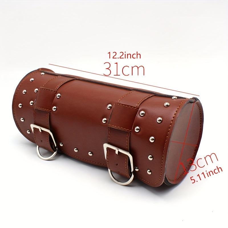 MJ Retro Cylinder Leather Motorcycle Hanging Bag