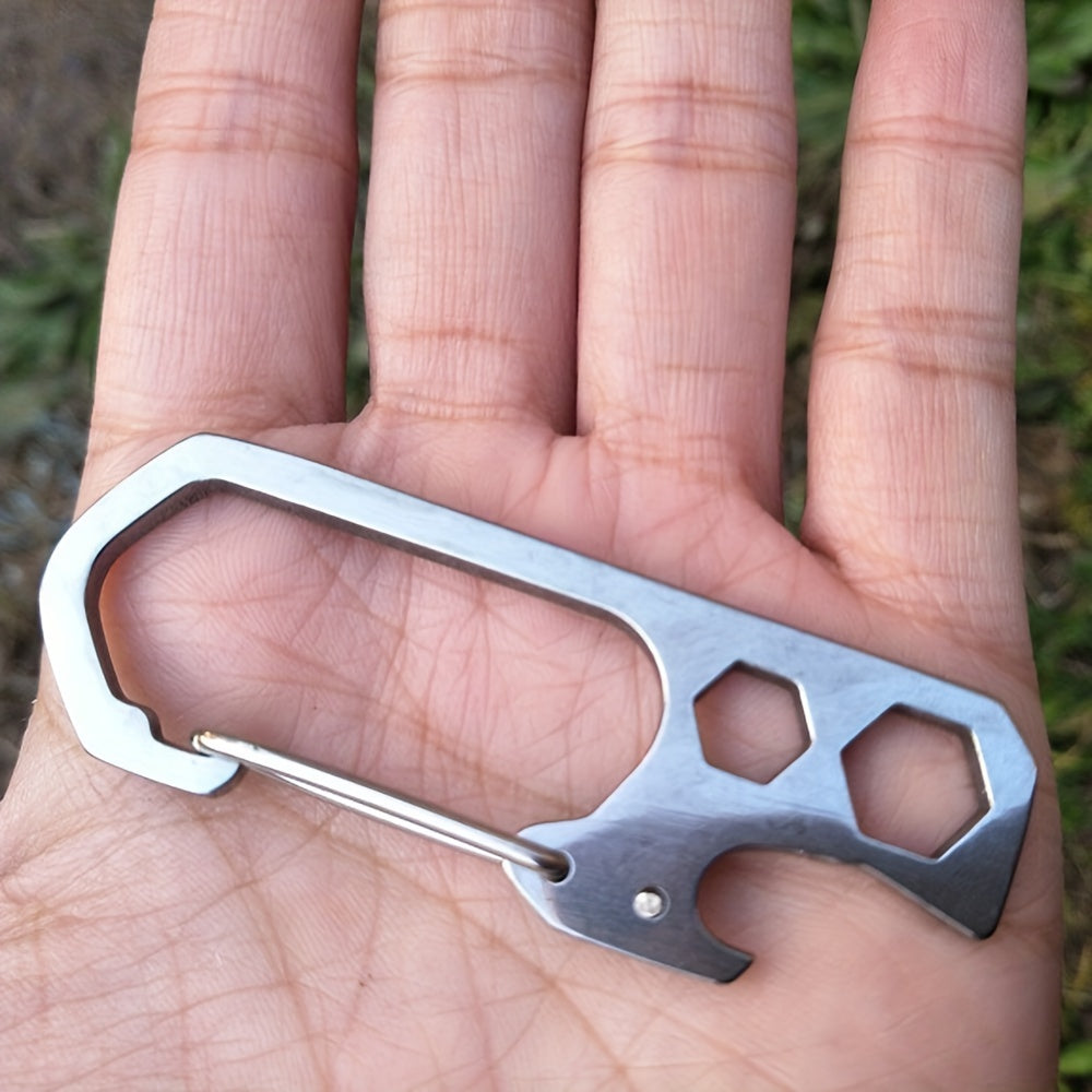 Key Chain Bottle Opener Carabiner Snap Clip Hook for Hiking Backpacking Camping