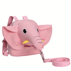 Kids Elephant Backpack with Anti-Loss Wristband Rope for School