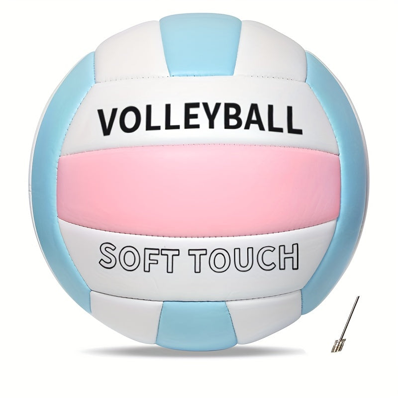 7mm Training Inflatable PVC Volleyball Ball Set with Needle and Net
