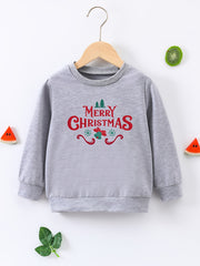 Christmas Style Boys Sweatshirt Kids Long Sleeve Pullover For Winter