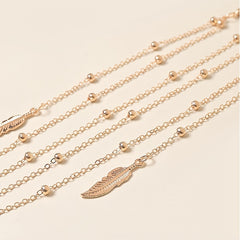Leaf Pendant Glasses And Face Mask Accessory Metal Chain Glasses Chain