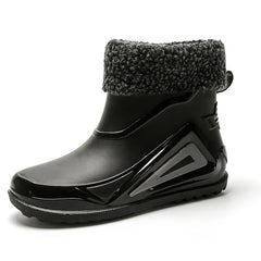 Men's Waterproof Rain Boots Wear Resistant Comfy Non Slip Shoes for Outdoor