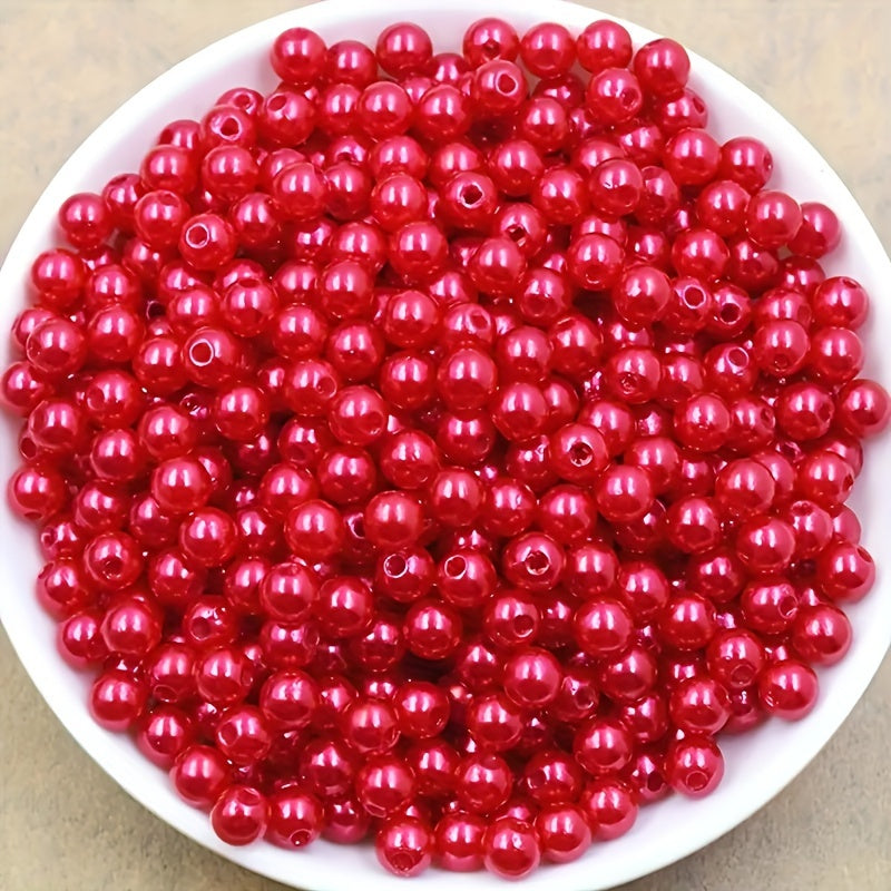 500pcs Christmas Red Green Pearls Sprinkle Paper DIY Jewelry Making Craft